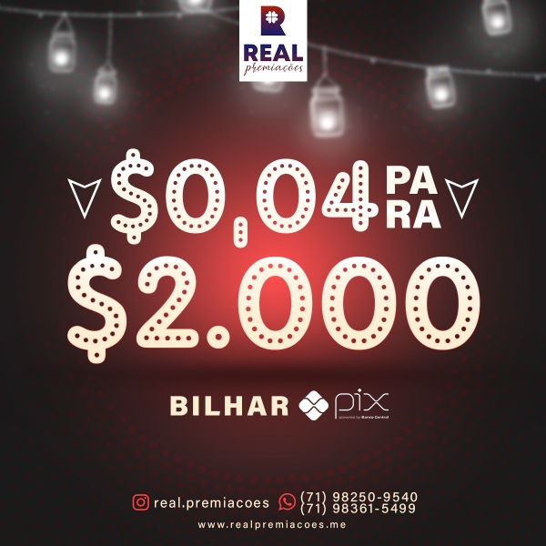 0.04 Centavos Para 2 Mil no Pix + 2 Mil Reais em Bilhetes da L200 